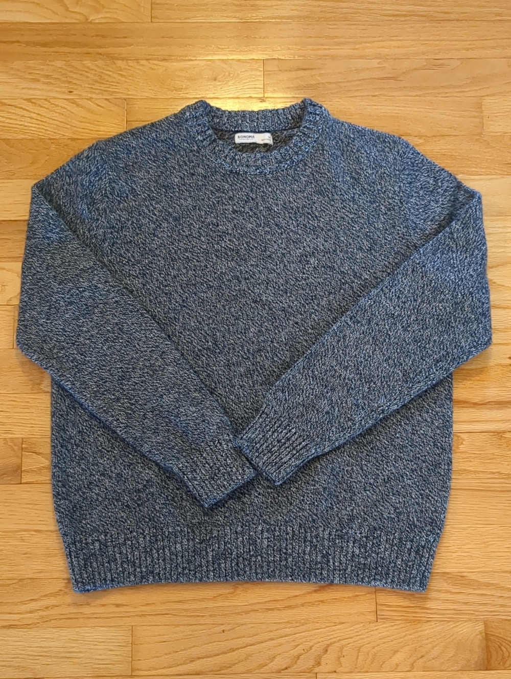 Sonoma Blue Knit Crewneck Sweater